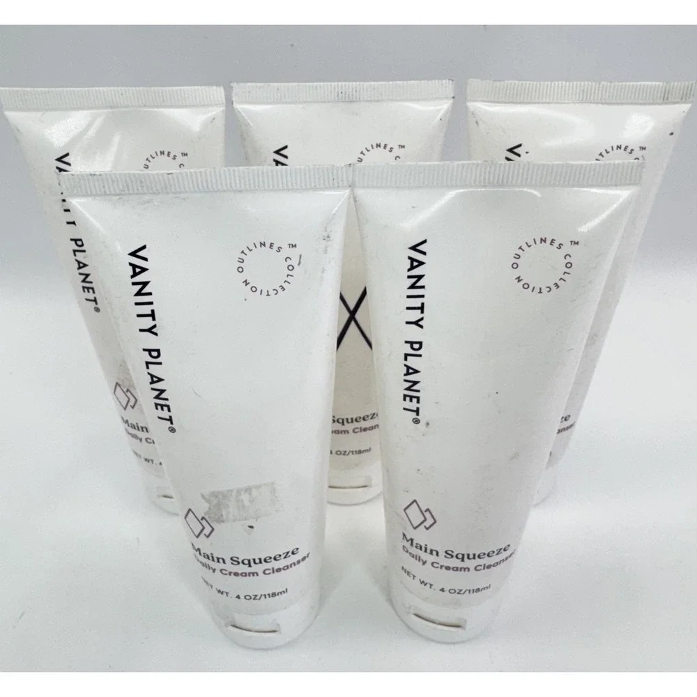 5 X Vanity Planet Main Squeeze Cleanser 4oz Lot 5 Daily Cream Face Wash NOS USA